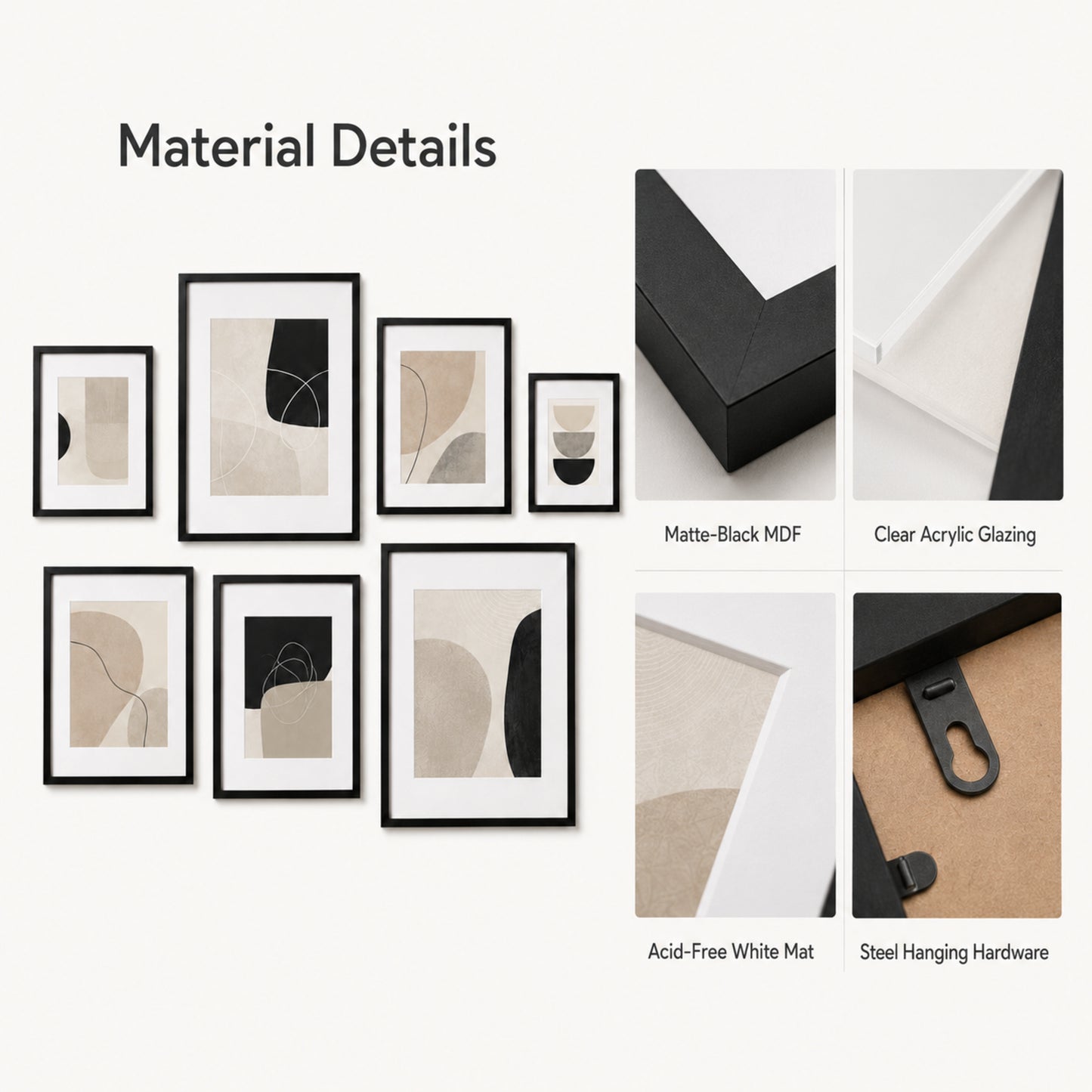 Alderline 7-Piece Gallery Wall Frame Set