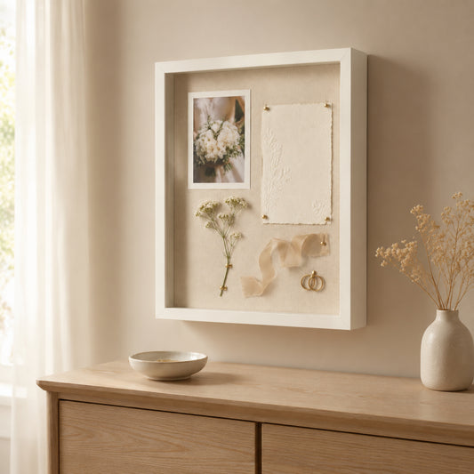 Vowkeeper Wedding Keepsake Shadow Box