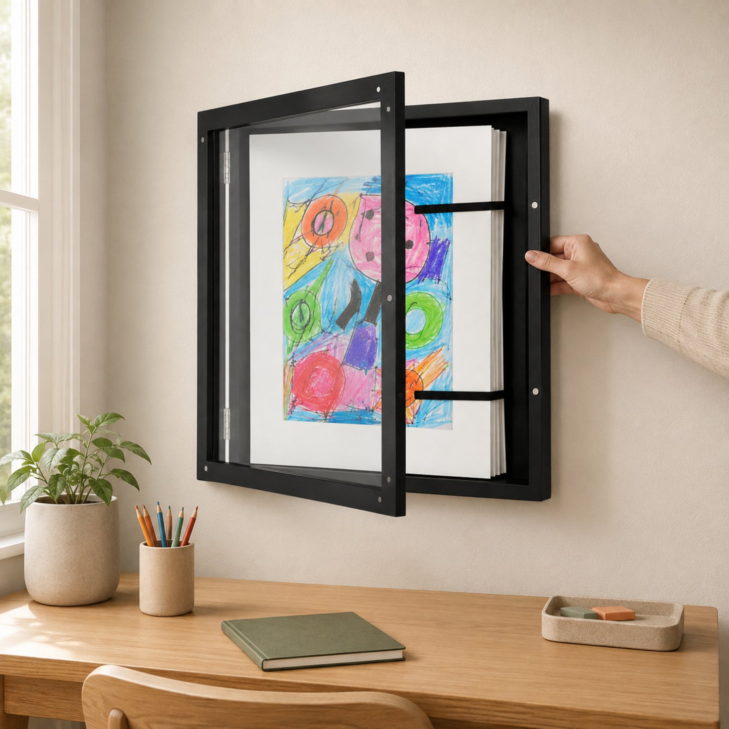 Flipfront Letter-Size Art Display Frame