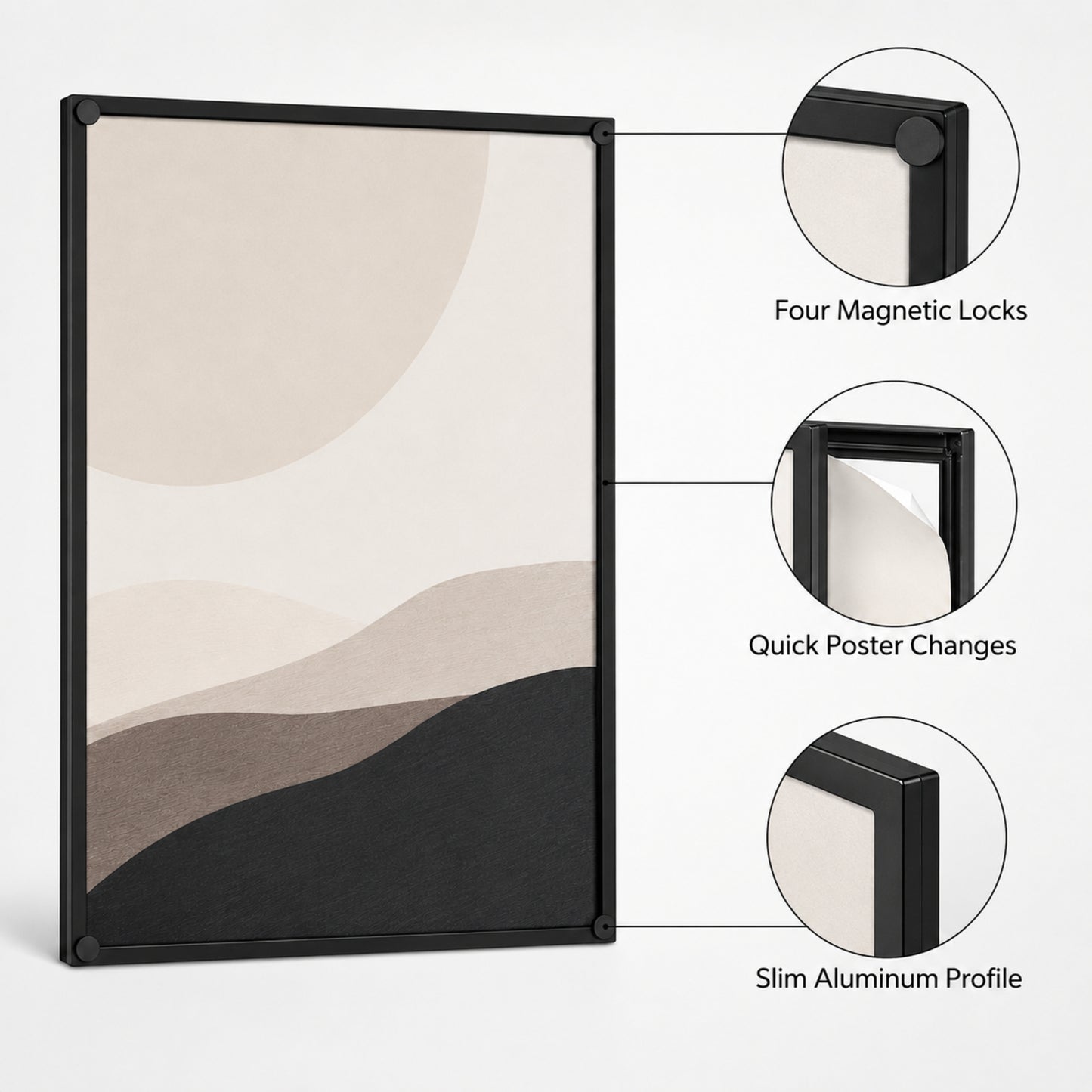 Pressline 12x16 Magnetic Poster Frame