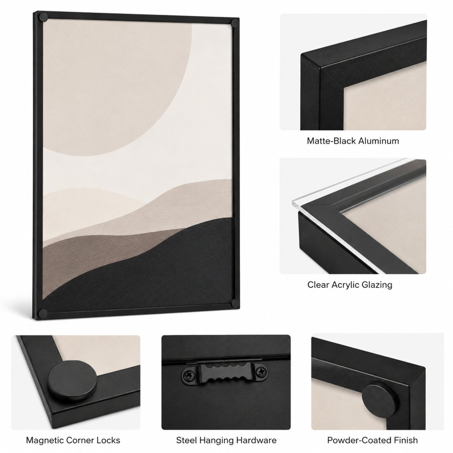 Pressline 12x16 Magnetic Poster Frame