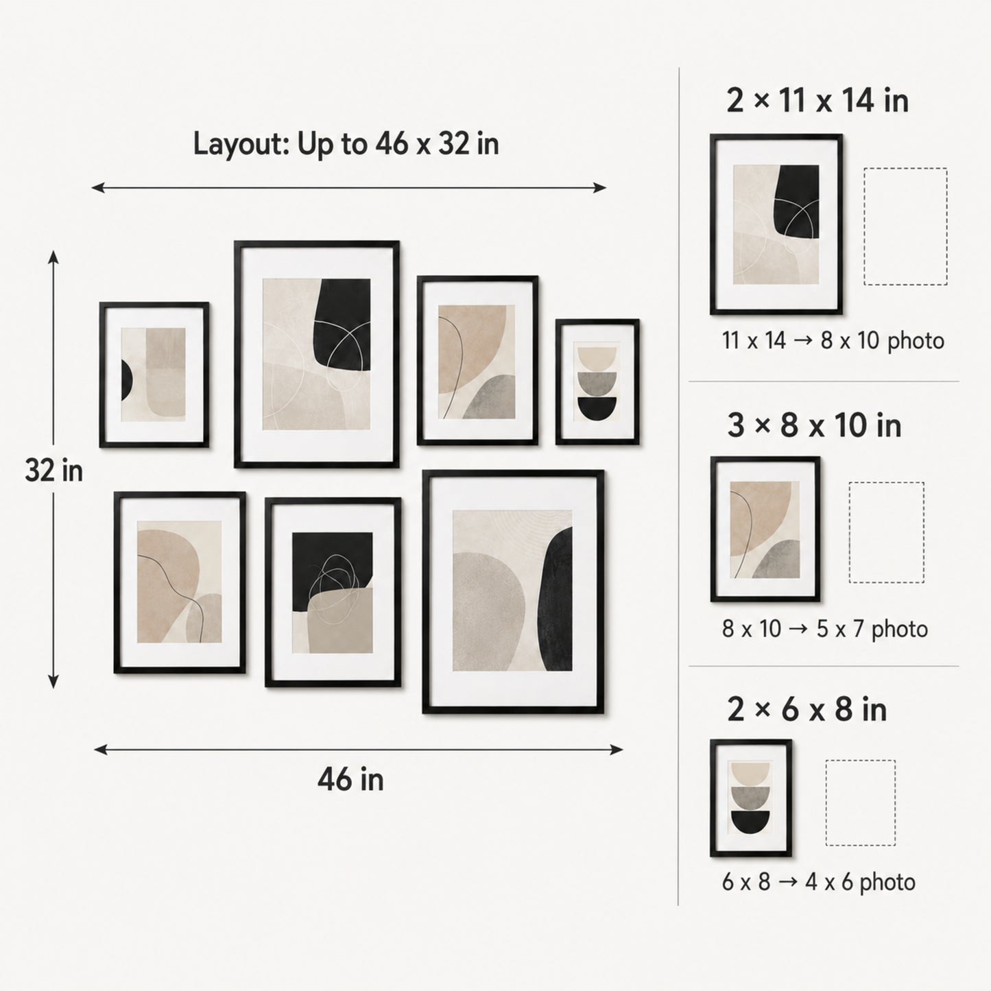 Alderline 7-Piece Gallery Wall Frame Set