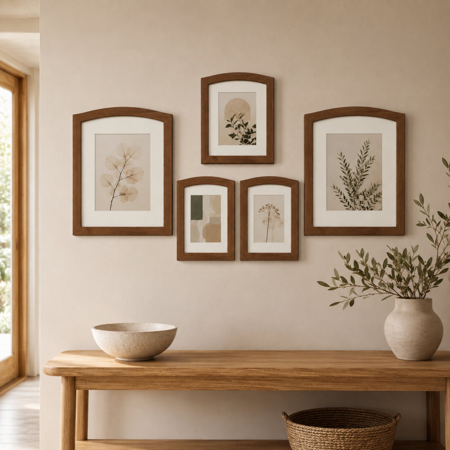 Arcwood 5-Piece Soft-Arch Gallery Frame Set
