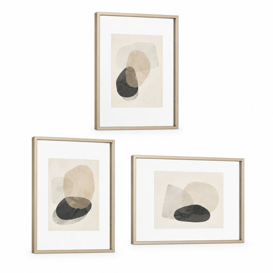 Brassline 3-Piece Floating Gallery Frame Set