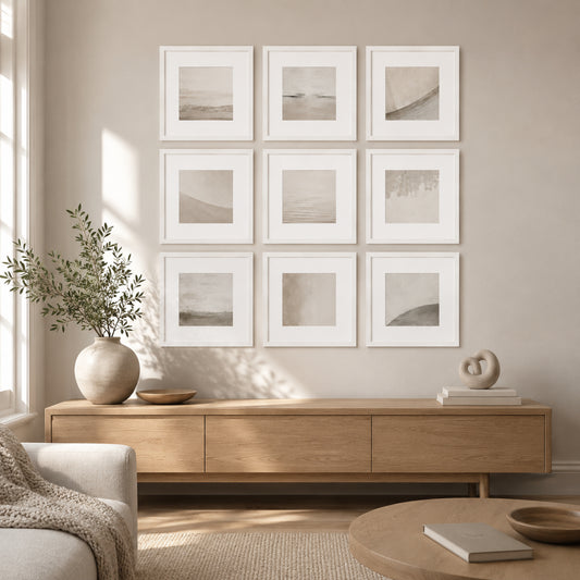 Gridline 9-Piece Square Gallery Frame Set