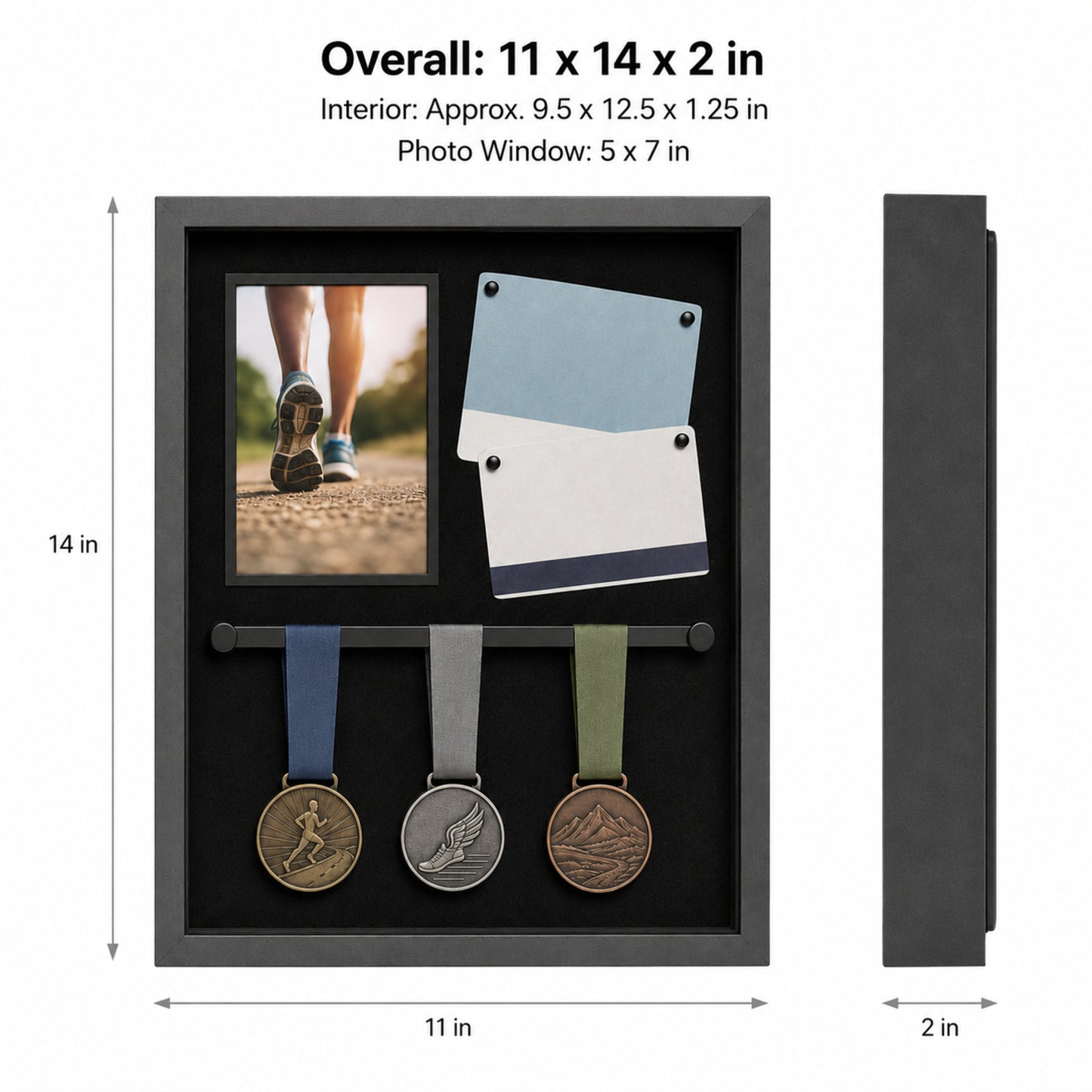 Milestone Medal Display Shadow Box